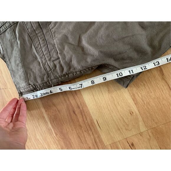 H&M green olive linen pants size 6 - Picture 4 of 6